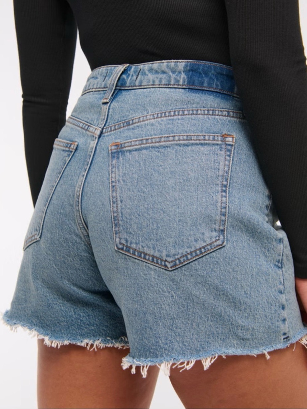 A&F Women's Curve Love High Rise Dad Short